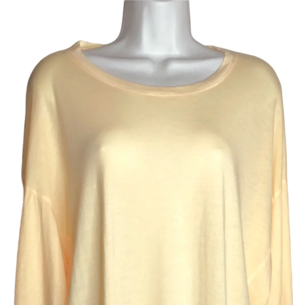 Sundry Women's Sweatshirt Crewneck Pullover Long Sleeves Pop Orange Size 3 LG - Picture 2 of 7